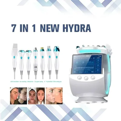 Multifunction 7 In 1 Smart Ice Blue Hydrofacy Facial Cleaning Beauty Machine For Skin Analysis And