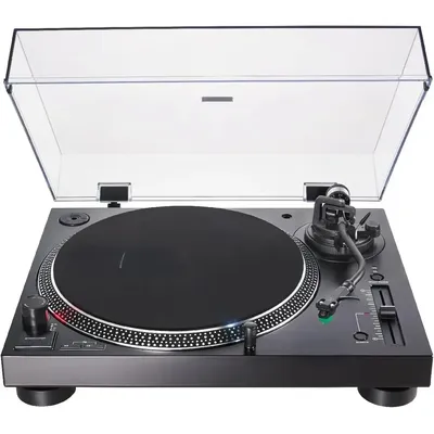 AT-LP120XUSB-BK Direct-Drive Turntable (Analog & USB), Fully Manual, Hi-Fi, 3 Speed, Convert Vinyl