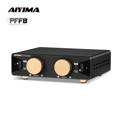 AIYIMA A70 MONO TPA3255 PFFB mono 2.0/2.1/5.1/7.1 Power Amplifier 300W Class D Digital Audio Amp with XLR RCA Trigger Input