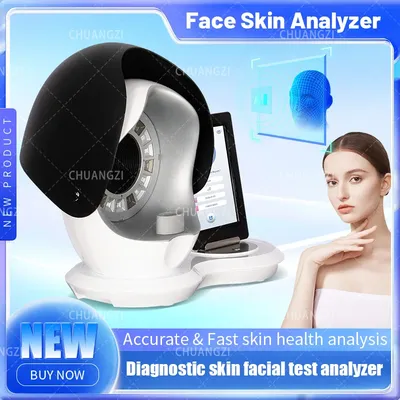 3D Skin Care Facial Analyzer Monitor Machine Magic Mirror Portable Testing English Detector Face