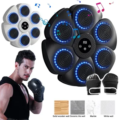 Music Boxing Machine Boxing Fitness Boxing Trainer Smart Bluetooth Boxing Pad Adjustable Workout