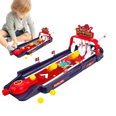 Kids Bowling Set Funny Desk Decor Bowling Game Table Games Small Bowling Set For Men Women Children