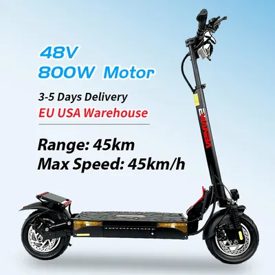 EU US USA Warehouse Foldable 2 Wheel Portable Mobility Electric Scooter 800w For Adult