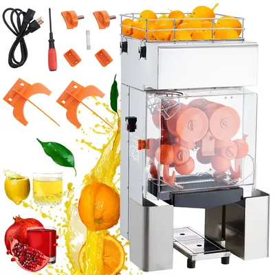 Commercial Juicer Machine,110V Juice Extractor,120W Orange Squeezer,20-30 / Minute,Electric Orange