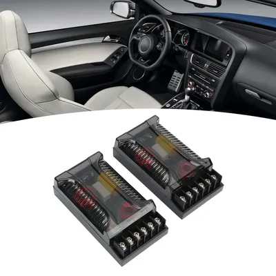 2Pcs 2 Way Car Audio Crossover Overcurrent Universal Heat Dissipation Speaker Frequency Divider