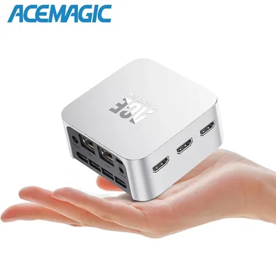 ACEMAGIC T8 Plus Mini PC 12th Gen N95 12GB LPDDR5 256GB SSD Win 11 4K 30Hz 2.4/5G WiFi BT4.2 Desktop