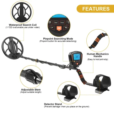 Treasure Hunter X11 Professional Underground Gold Metal Detector Scanner Finder Digger Waterproof