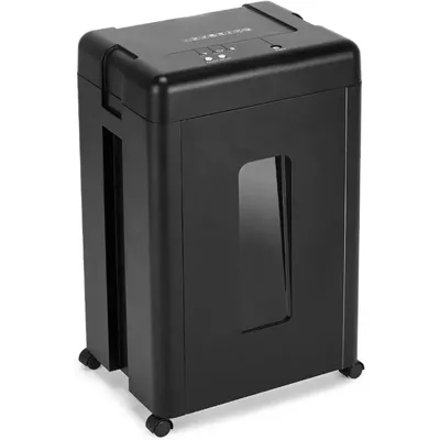 15-Sheet Super Micro Cut High Security Level P-5 Heavy Duty Paper/CD/Card Shredder for Home Office