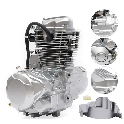 4-stroke CG250 ATV Engine Vertical Motor and 5-speed Manual Transmission Single Cylinder 200cc