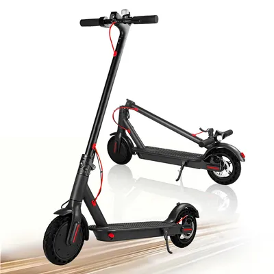 Electric Scooter 8.5" Tires350W Motor, Up to 19 MPH and 21 Miles LongRange Portable Foldable