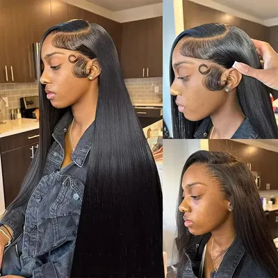 100% Malaysia Human Hair 13x6 Bone Straight Lace Front Human Hair Wigs 30 Inch 13x4 Lace Frontal Wig