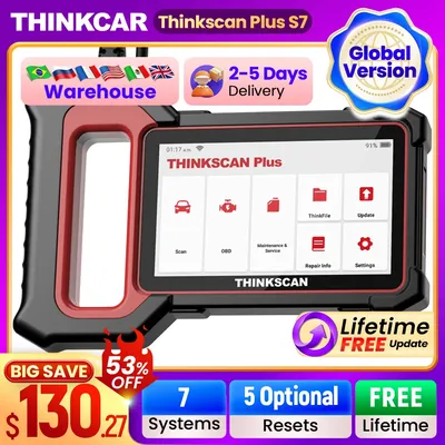 THINKCAR Thinkscan Plus S7 S6 S4 Obd2 Scanner Car Diagnostic Tools Automotivo Scanner Auto Diagnosis Tool Code Reader 28 Resets