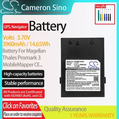 CameronSino Battery for Magellan Thales Promark 3 MobileMapper CE Thales CX Thales MobileMapper