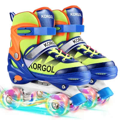 Adjustable Roller Skates for Girls and Women, All 8 Wheels of Girl's Skates Shine, Safe and Fun