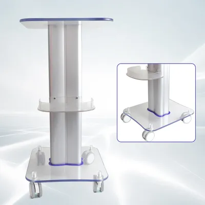 SPA Machine Holder Acrylic Beauty Salon Trolley Rolling Cart Mobile Equipment Stand with Universal