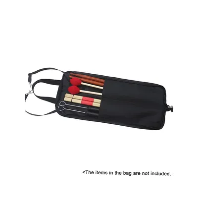 Drum Stick Bag Case Water-resistant 600D & Carrying Strap for Drumsticks Percussion Instrument