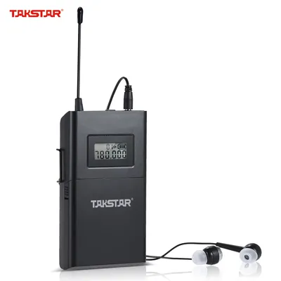 TAKSTAR WPM-200R UHF Wireless Audio System Receiver LCD Display 6 Selectable Channels 50m