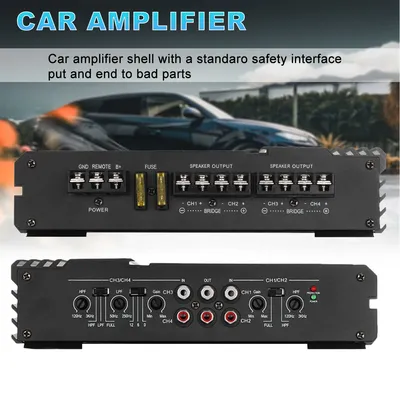 4 Channel 9900W Car Truck Amplifier Stereo Audio Speaker Amp System Class A/B Stereo Surround