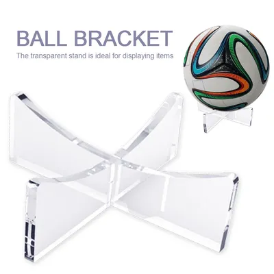 Bowling Display Stand Rugby Basketball Soccer Ball Bracket Holder Transparent Acrylic Rack Support