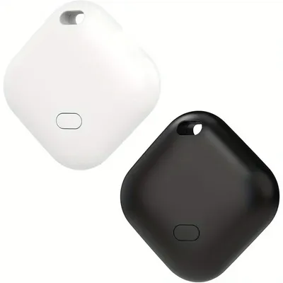 Item Finder 2 Pack Works with Apple Find My (iOS Only), Waterproof, Replaceable Battery, Lost Mode