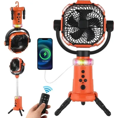 40000mAh Battery Powered Fan Camping Fan Essentials, Portable Fan Battery Powered Fan,28”