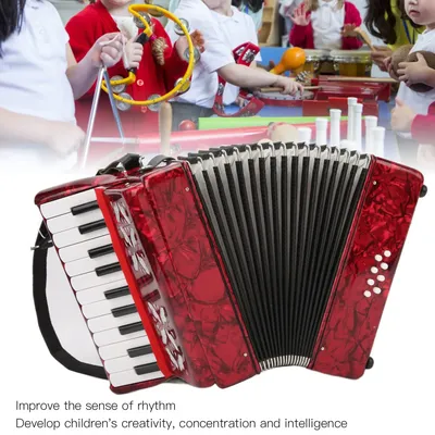 IRIN Accordion Piano 8 Bass 22 Key Playing Musical Instruments for Children Beginner