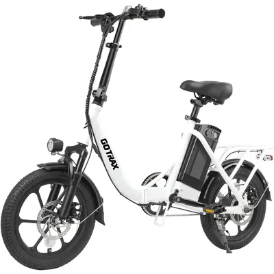 16" Electric Bike, Max 25Miles Range(Pedal-Assist) & Speed 15.5Mph Power by 350W Motor, Folding