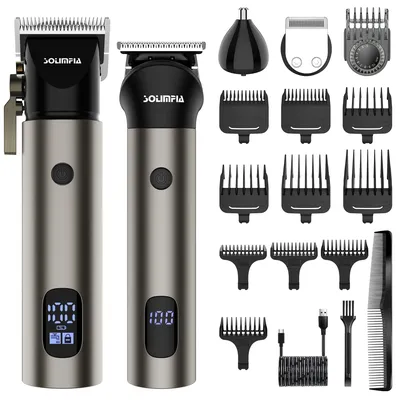 Solimpia hair clipper set T blade hair barber clippers gentleman hair cutting machine bronze