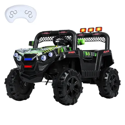 12V Kids Ride On Car, 4-Wheels Quad ATV Play Car, Toddler Electric Car, 1.8MPH Max Speed, Treaded