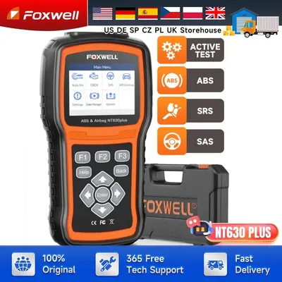 FOXWELL NT630 Plus OBD2 Diagnostic Tool Bidirectional Scanner Car ABS SAS SRS EPB OIL Reset Engine