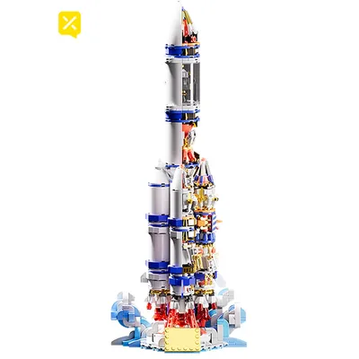 1099PCS Space Exploration Rocket Building Block Collectible Adults Festive Gifts For Christmas