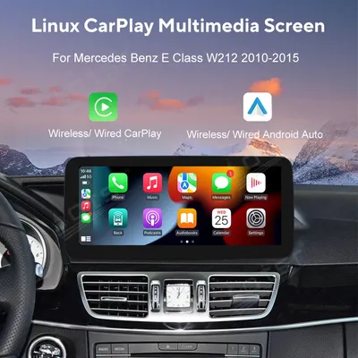 Linux Screen Wireless Apple CarPlay Android Auto HiCar For Benz E Class W212 2010~2015 Upgrade The