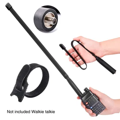 Antenna Foldable SMA-Female VHF UHF for Baofeng UV-5R UV-82 BF-888S AR-F8 Walkie Talkie Radio Signal