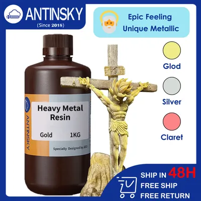 [ANTINSKY] Heavy Metal Resin UV-Curing Resin 405nm for LCD/DLP 3D Printer High Precision Epic