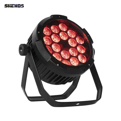 SHEHDS LED Flat Waterproof 18x18W Par Light DMX Controller Party Dj Disco Bar Strobe Dimming Effect