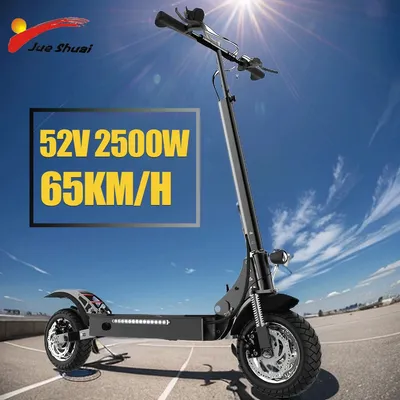 Electric Scooter Adult Double Suspensions Single Motor 20Ah Battery 52V 2500W 65 km/h 70km Fast