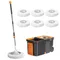 360 Spinning Floor Cleaning System with 6 Extra Refills Heads Household Cleaning Automatic Spin Mop