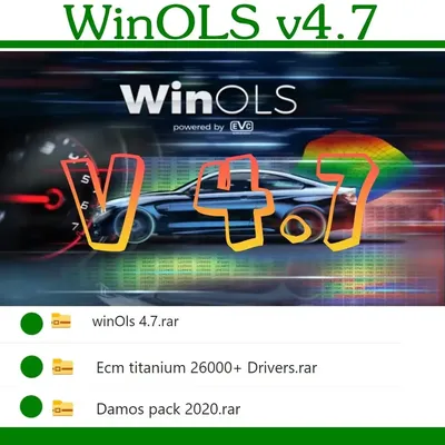 Winols 4.7 Full Activated Working on Windows10 7 No Need Vmware Multi-language +2021 Damos +ECM