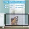 Dog Safety Gate Pet Safe Mesh Fence Portable Folding Baby Safety Gate Install Anywhere 110*72CM