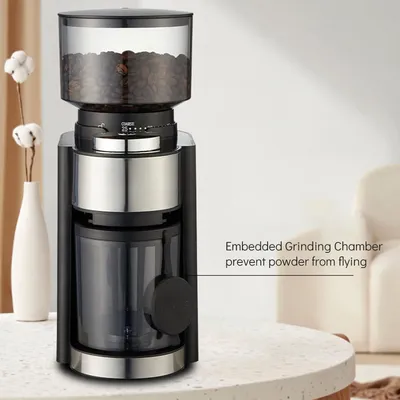 Electric Burr Coffee Grinder Adjustable Automatic Conical Burr Mill Coffee Bean Grinder with 25