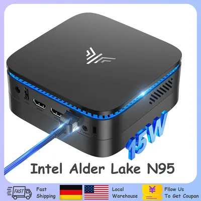 ACEMAGIC AK1 Plus Mini PC Intel N95 8/16GB DDR4 RAM 256/512GB/1TB SSD WiFi5/6 BT4.2/5.2 Support 4K