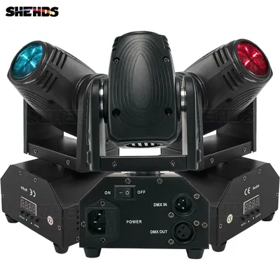 SHEHDS 4PCS Fast Shipping 10W RGBW Mini Led Beam Moving Head Light DJ Bar Concert Professional Stage