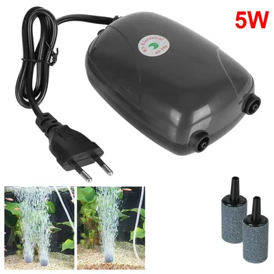 Quarium Supplies Increase Oxygen Compressor Single Double Outlet Fish Tank Oxygenation Pump Mini EU