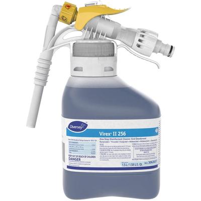 Diversey Virex II 1-Step Disinfectant Cleaner, Concentrate Liquid, 50.7 fl oz (1.6 quart), Minty Scent, 2/Carton, Blue (DVO3062637) Case of 2 Diversey