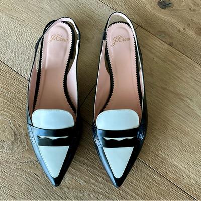J. Crew Shoes | J Crew Women’s Size 7 1/2 Black And Whte Tuxedo Slip On Ballet Shoe | Color: Black/White | Size: 7.5