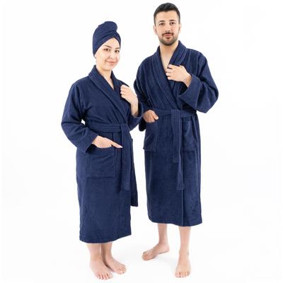 100% Cotton Robes for Women and Men, Soft Lightweight Unisex Couple Turkish Bathrobes