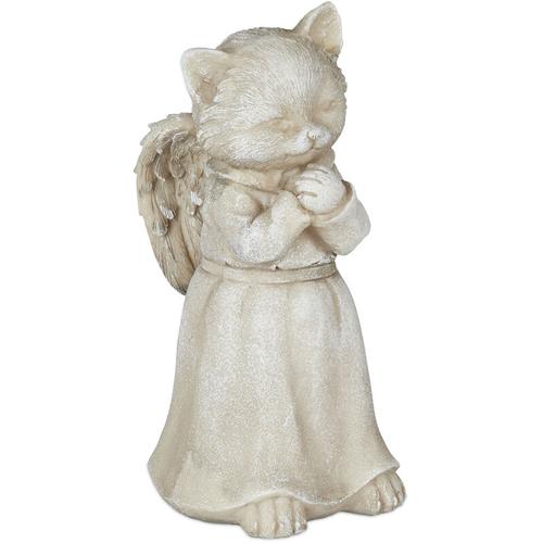 Grabschmuck für Katze, Gartendeko Figur, Andenken für Tier, Katzenengel, wetterfester