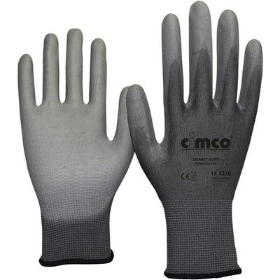 Cimco - Skinny Soft grau 141260 Nylon Arbeitshandschuh Größe (Handschuhe): 9, l en 388 1 Paar