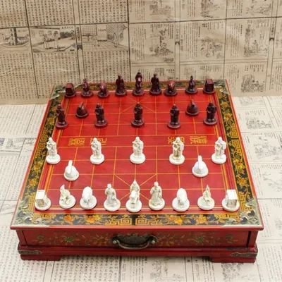 Antike Drei-dimensional Chinesischen Schach Terrakotta-krieger Chinesische Schach Nostalgischen