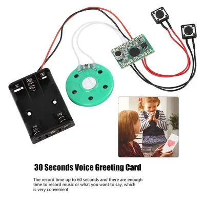 Portable Recordable Sound Module Voice Recorder Button Activated Voice Player Greeting Cards Chip